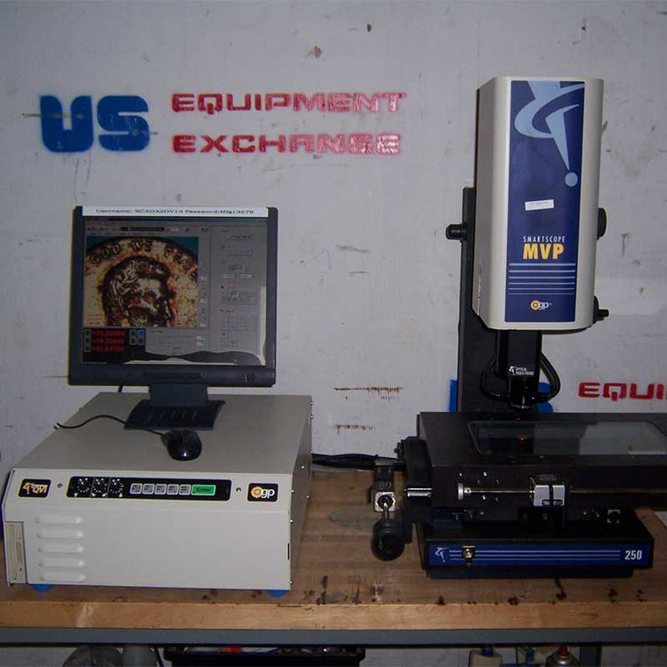 vision measurement system smartscope on a table with 'US Equipment Exchange' branding in the background
