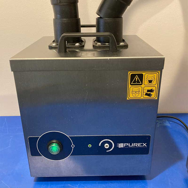 smoke absorber with 'PUREX' branding on a white background