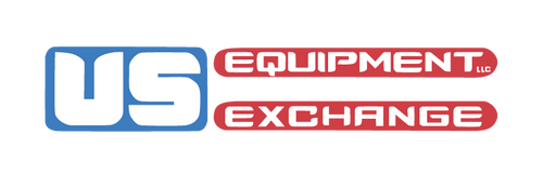 Logo of US Equipment Exchange with blue and red design on a white background